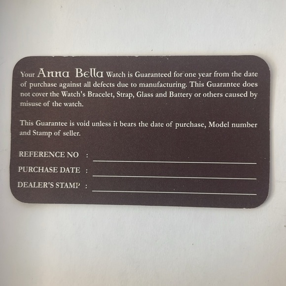 Anna Bella watch quartz blue band Silvertone minute hand round face new battery - Picture 10 of 10